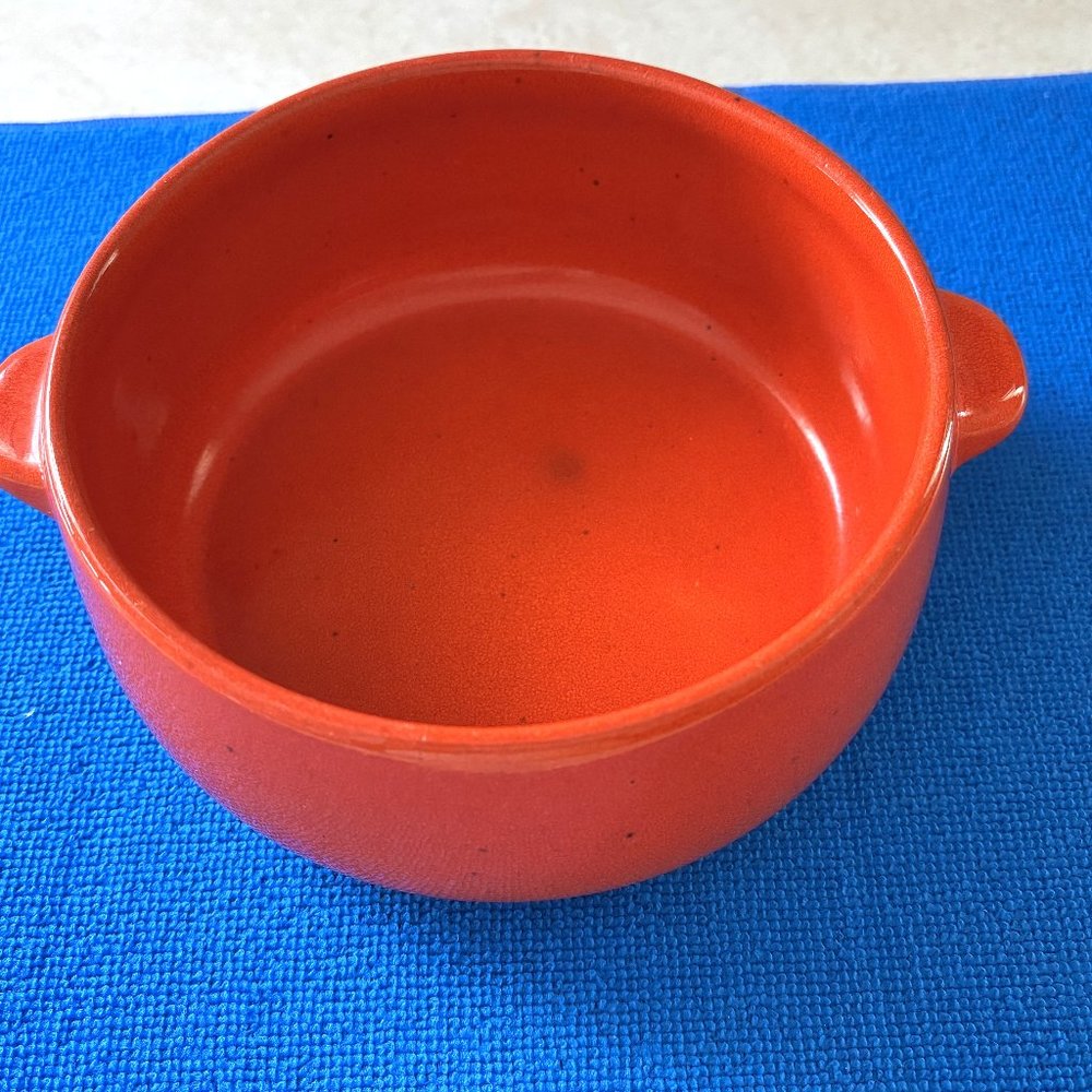 Mid Century Modern GERZ GERMANY Stoneware Red 8” Serving Bowl -A65